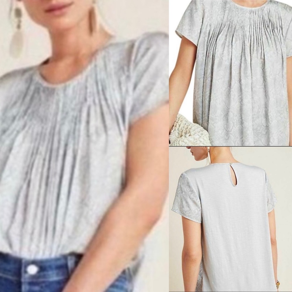 Anthropologie Dolan snakeskin blouse
